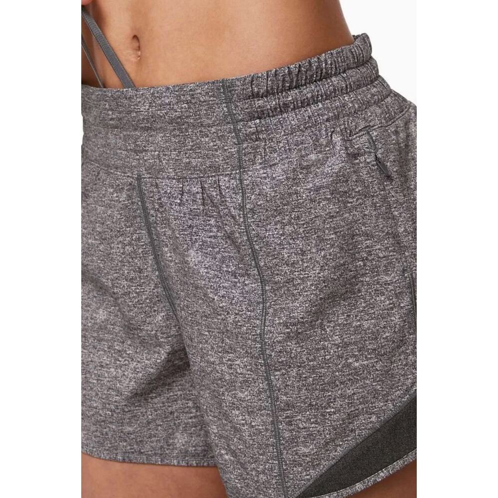 Lululemon Hottie Hot Shorts Gray Size 8 High Rise Athletic Run